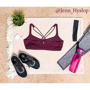 Lululemon | Free To Be Maroon Sports Bra Size 12